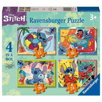 Puzzle dla dzieci 2D 4w1 Disney Stitch